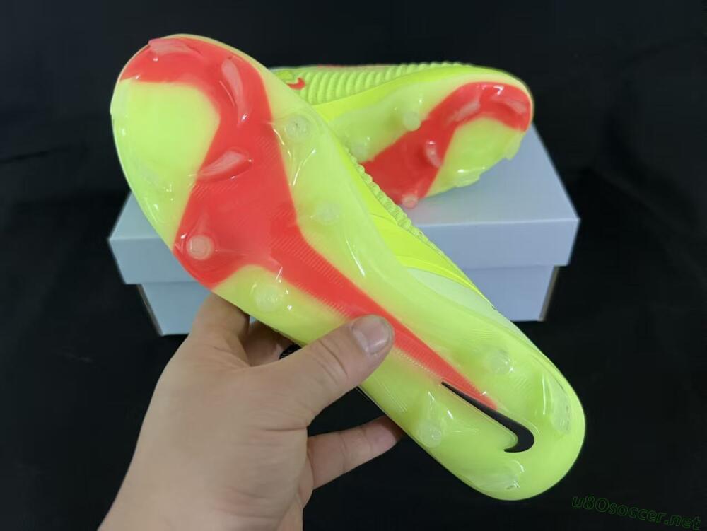 Unisex Nike Phantom 6 Low Elite FG Football Boots - Yellow/Lime Glow/Neon Coral