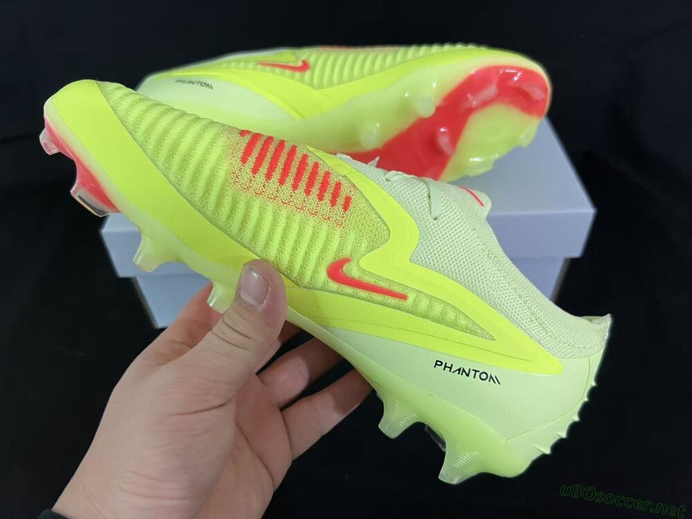 Unisex Nike Phantom 6 Low Elite FG Football Boots - Yellow/Lime Glow/Neon Coral
