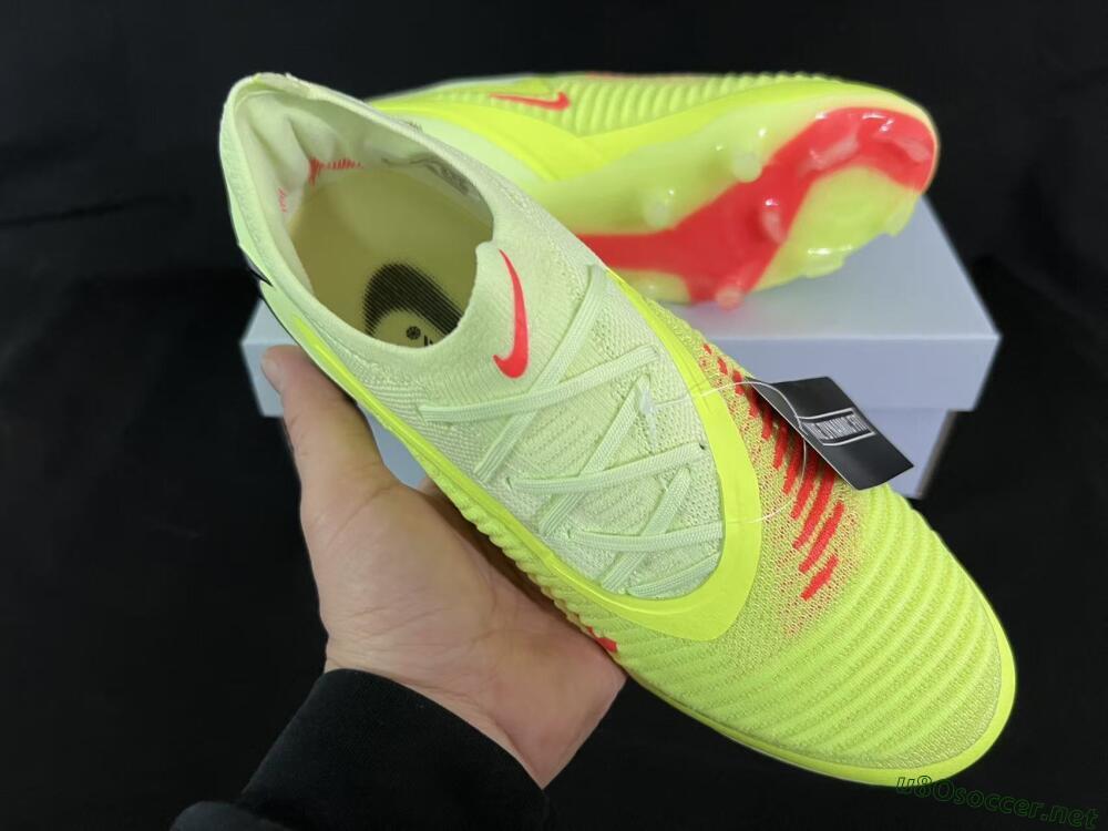 Unisex Nike Phantom 6 Low Elite FG Football Boots - Yellow/Lime Glow/Neon Coral