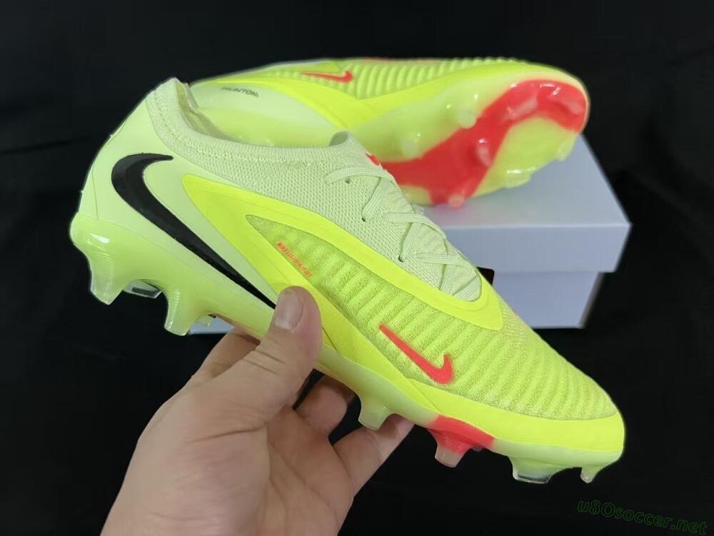 Unisex Nike Phantom 6 Low Elite FG Football Boots - Yellow/Lime Glow/Neon Coral