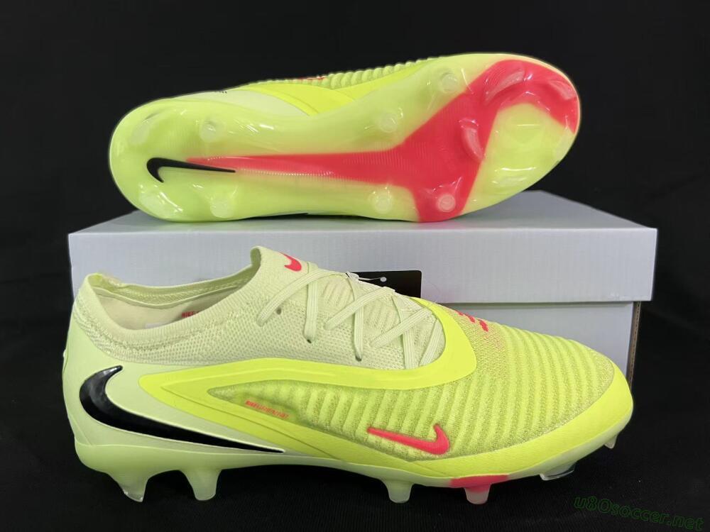 Unisex Nike Phantom 6 Low Elite FG Football Boots - Yellow/Lime Glow/Neon Coral