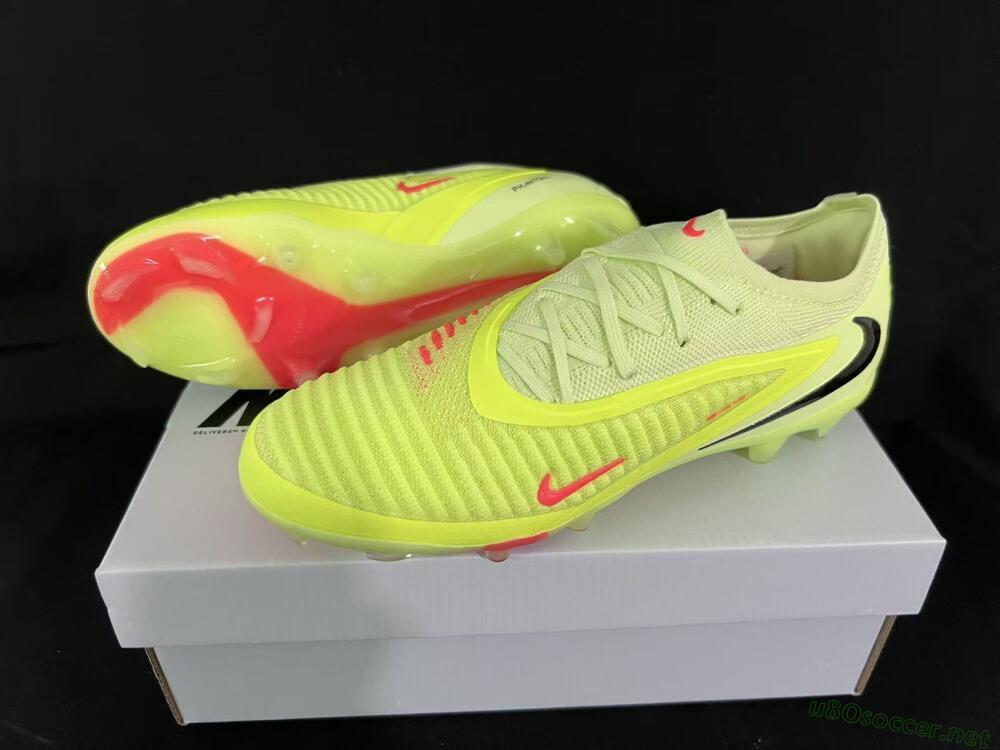Unisex Nike Phantom 6 Low Elite FG Football Boots - Yellow/Lime Glow/Neon Coral