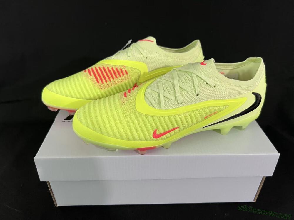 Unisex Nike Phantom 6 Low Elite FG Football Boots - Yellow/Lime Glow/Neon Coral