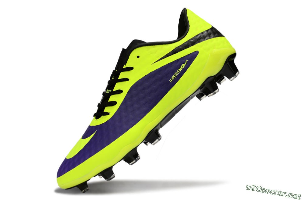 Men's Nike Hypervenom Phantom FG Football Boots - Yellow/Bright Yellow/Deep Purple 6