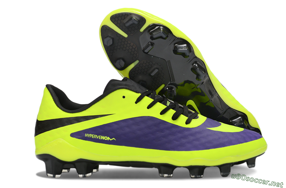 Men's Nike Hypervenom Phantom FG Football Boots - Yellow/Bright Yellow/Deep Purple 2