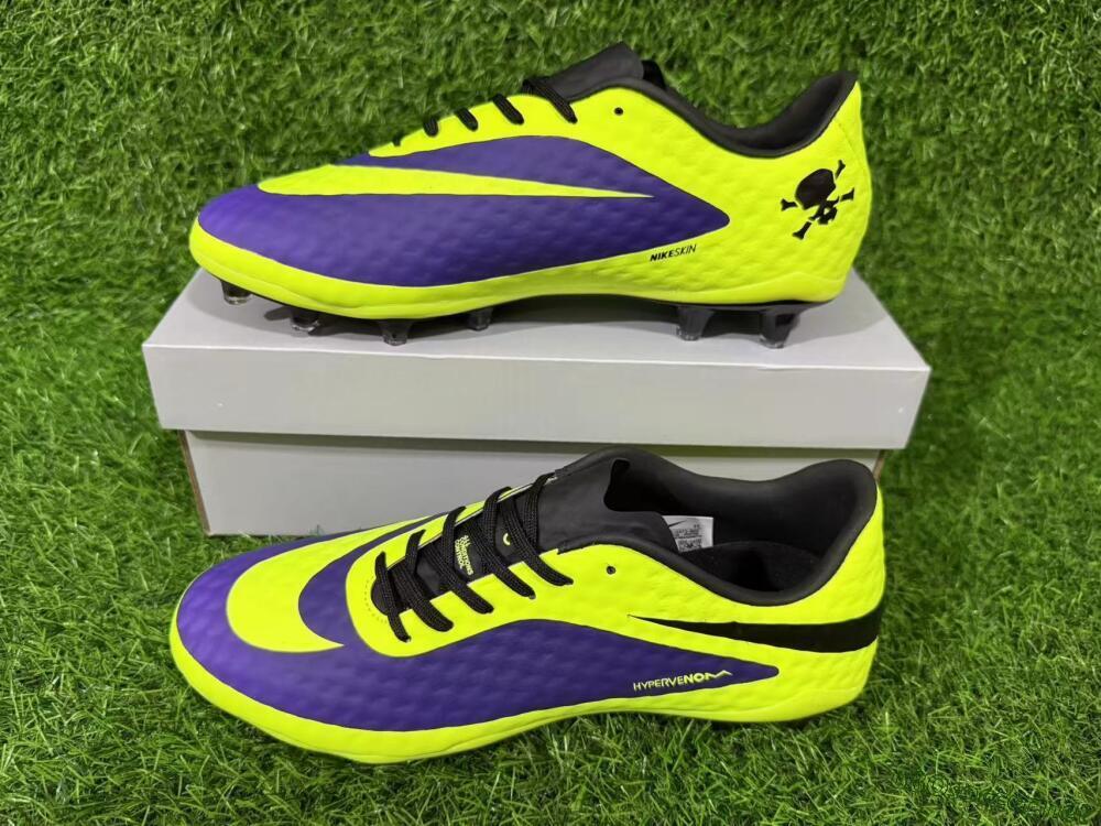 Men's Nike Hypervenom Phantom FG Football Boots - Yellow/Bright Yellow/Deep Purple