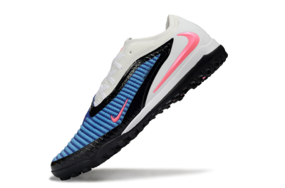 Men's Nike Phantom 6 Low Elite TF Football Shoes - Blue/Electric Blue/Neon Pink