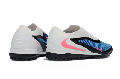 Men's Nike Phantom 6 Low Elite TF Football Shoes - Blue/Electric Blue/Neon Pink