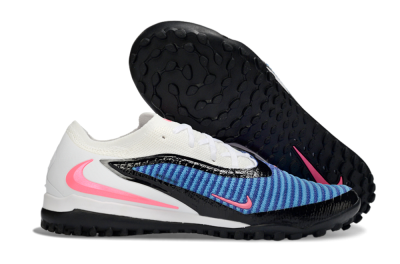 Men's Nike Phantom 6 Low Elite TF Football Shoes - Blue/Electric Blue/Neon Pink