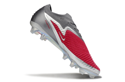 Unisex Nike Phantom 6 Low Elite FG Football Boots - Red/Crimson Red/Steel Grey