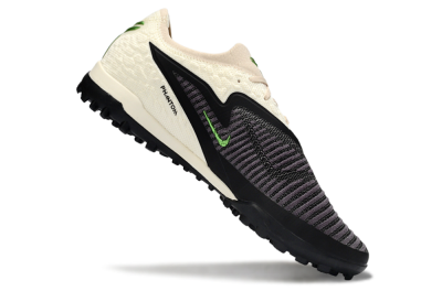 Men's Nike Phantom 6 Low Elite TF Football Shoes - Black/Electric Green/Neutral Beige