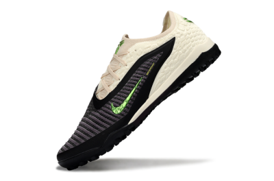 Men's Nike Phantom 6 Low Elite TF Football Shoes - Black/Electric Green/Neutral Beige