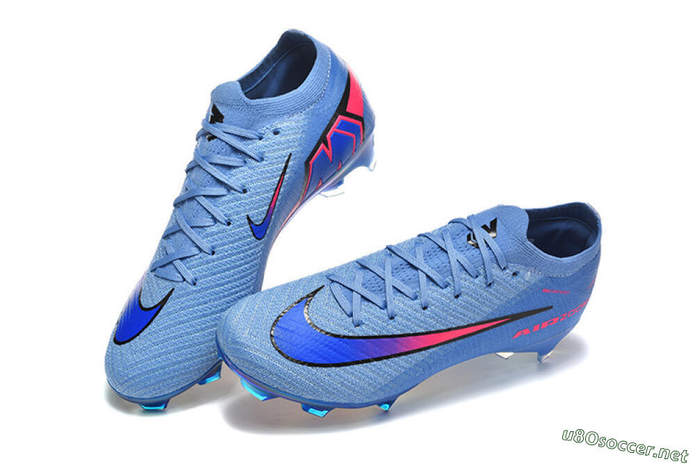 Men's Nike Air Zoom Mercurial Vapor 16 Elite FG Football Boots - Blue/Electric Blue/Radiant Pink 6