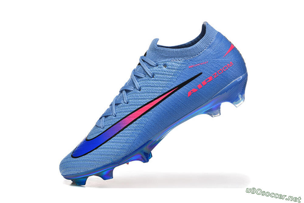 Men's Nike Air Zoom Mercurial Vapor 16 Elite FG Football Boots - Blue/Electric Blue/Radiant Pink 8