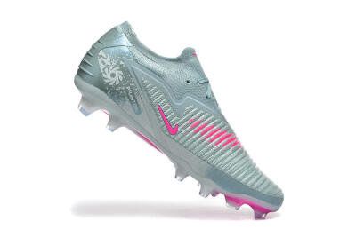 Unisex Nike Phantom 6 Low Elite FG Football Boots - Aqua/Bright Pink/Soft Gray