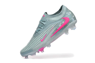 Unisex Nike Phantom 6 Low Elite FG Football Boots - Aqua/Bright Pink/Soft Gray