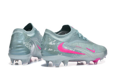 Unisex Nike Phantom 6 Low Elite FG Football Boots - Aqua/Bright Pink/Soft Gray