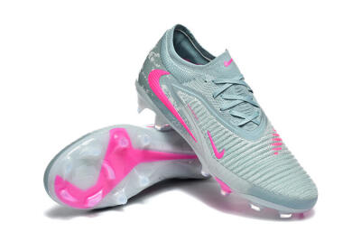 Unisex Nike Phantom 6 Low Elite FG Football Boots - Aqua/Bright Pink/Soft Gray