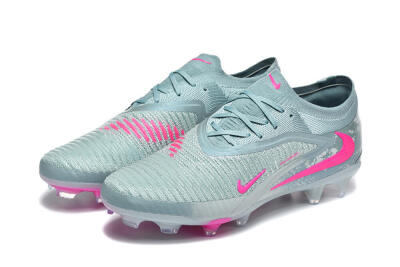Unisex Nike Phantom 6 Low Elite FG Football Boots - Aqua/Bright Pink/Soft Gray