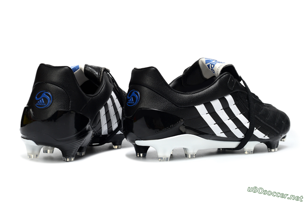 Men's Adidas Predator Accelerator Elite Fold-Over Tongue FG Football Boots - Black/Classic Black/White Strike 6
