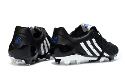 Men's Adidas Predator Accelerator Elite Fold-Over Tongue FG Football Boots - Black/Classic Black/White Strike