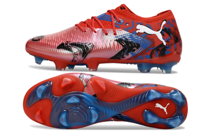 Men's Puma Future 8 Ultimate FG Football Boots - Red/Electric Blue/Fiery Red