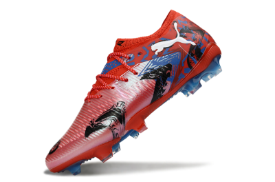 Men's Puma Future 8 Ultimate FG Football Boots - Red/Electric Blue/Fiery Red