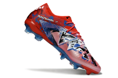 Men's Puma Future 8 Ultimate FG Football Boots - Red/Electric Blue/Fiery Red