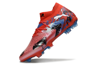 Men's Puma Future 8 Ultimate FG Football Boots - Red/Electric Blue/Black