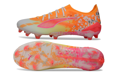 Men's Puma Ultra Ultimate FG Football Boots - Orange/Flamingo Pink/Golden Yellow