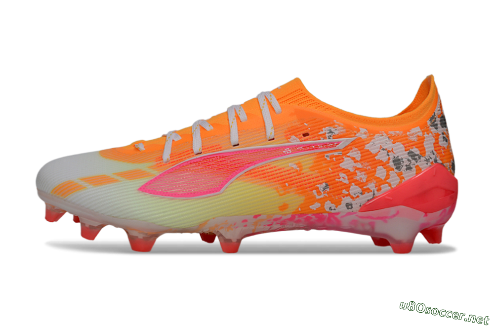 Men's Puma Ultra Ultimate FG Football Boots - Orange/Flamingo Pink/Golden Yellow 0