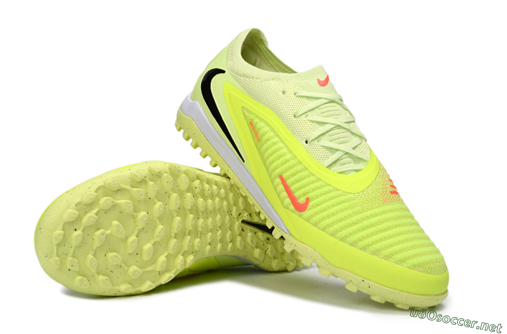 Unisex Nike Phantom 6 Low Elite TF Football Shoes - Yellow/Vibrant Lime/Hot Pink 3