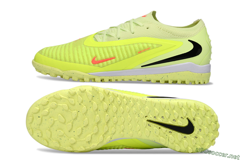 Unisex Nike Phantom 6 Low Elite TF Football Shoes - Yellow/Vibrant Lime/Hot Pink 1
