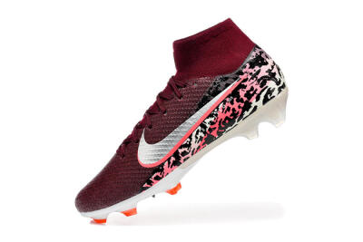 Men's Nike Air Zoom Mercurial Superfly 10 Elite FG Football Boots - Burgundy/Neon Pink/Black