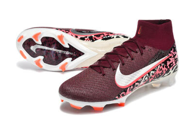 Men's Nike Air Zoom Mercurial Superfly 10 Elite FG Football Boots - Burgundy/Neon Pink/Black