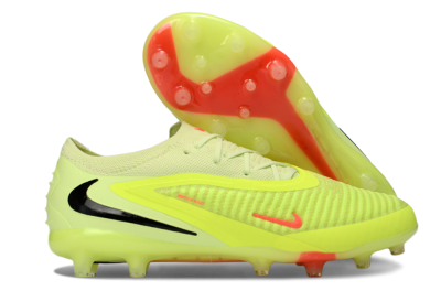 Unisex Nike Phantom 6 Low Elite AG Football Boots - Yellow/Neon Yellow/Coral Red
