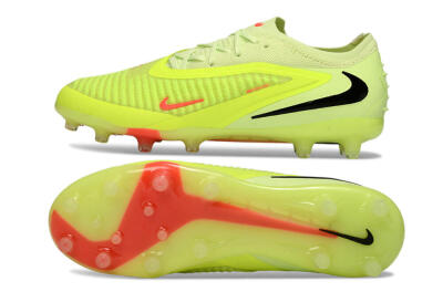 Unisex Nike Phantom 6 Low Elite AG Football Boots - Yellow/Neon Yellow/Coral Red