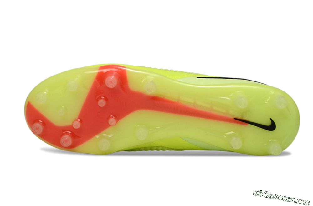 Unisex Nike Phantom 6 Low Elite AG Football Boots - Yellow/Neon Yellow/Coral Red 6