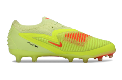 Unisex Nike Phantom 6 Low Elite AG Football Boots - Yellow/Neon Yellow/Coral Red