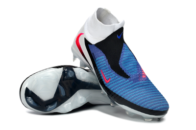 Unisex Nike Phantom 6 High Elite FG Football Boots - Blue/Electric Blue/Hot Pink