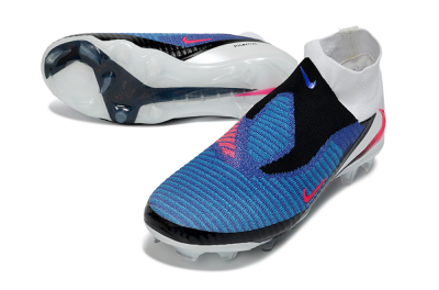 Unisex Nike Phantom 6 High Elite FG Football Boots - Blue/Electric Blue/Hot Pink
