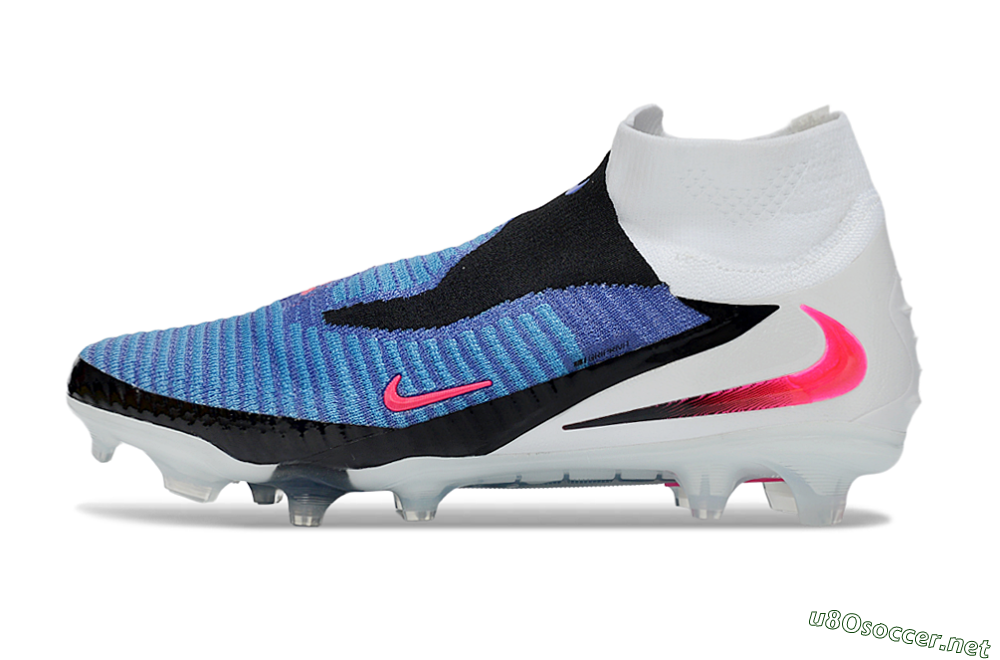 Unisex Nike Phantom 6 High Elite FG Football Boots - Blue/Electric Blue/Hot Pink 0