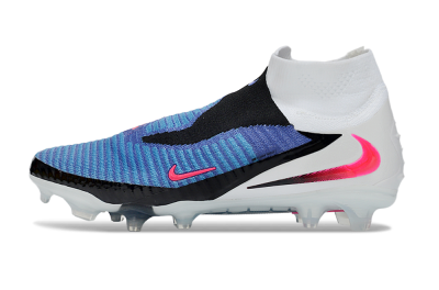 Unisex Nike Phantom 6 High Elite FG Football Boots - Blue/Electric Blue/Hot Pink