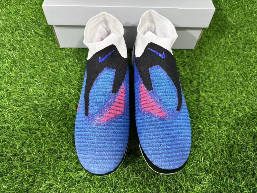 Unisex Nike Phantom 6 High Elite FG Football Boots - Blue/Electric Blue/Hot Pink