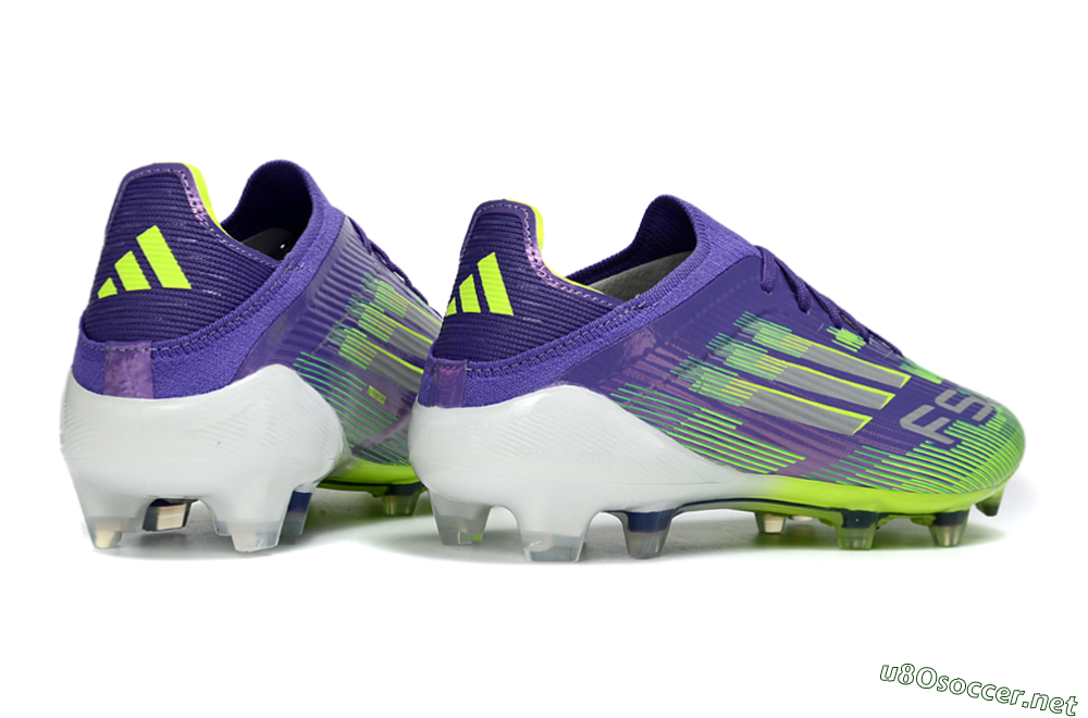 Unisex Adidas F50 Elite FG Football Boots - Purple/Lime Green/Electric Purple 7