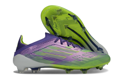 Unisex Adidas F50 Elite FG Football Boots - Purple/Lime Green/Electric Purple