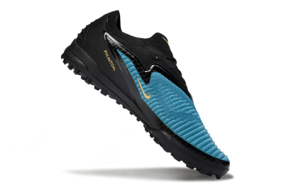 Men's Nike Phantom 6 Low Elite TF Football Shoes - Teal/Midnight Black/Metallic Gold