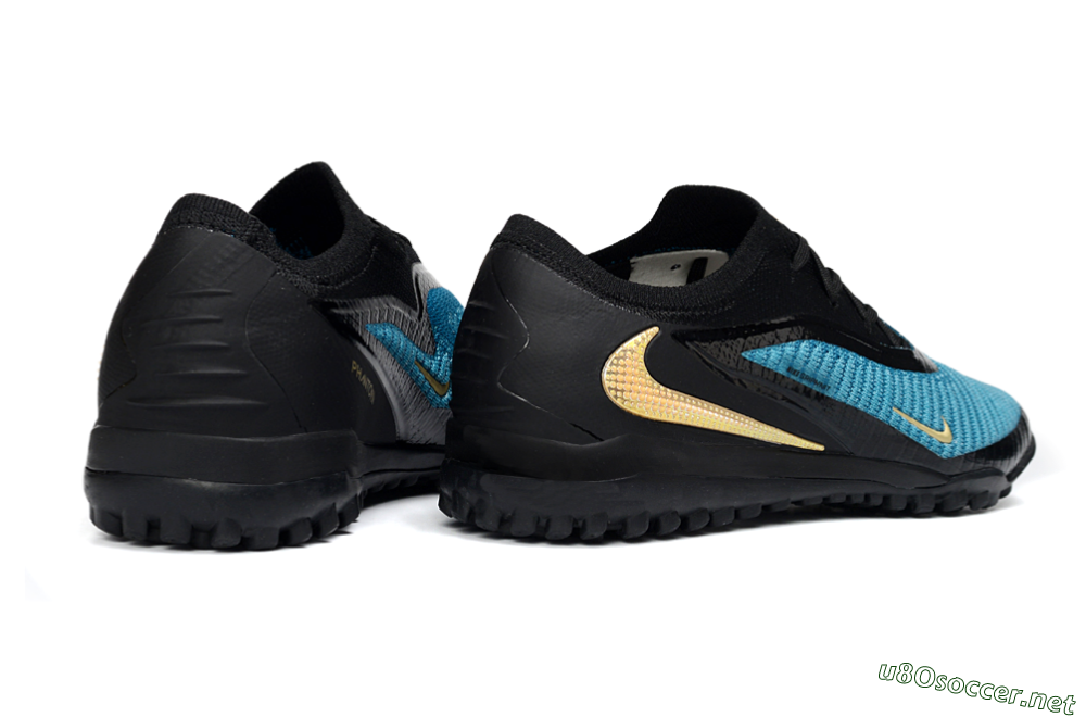 Men's Nike Phantom 6 Low Elite TF Football Shoes - Teal/Midnight Black/Metallic Gold 6