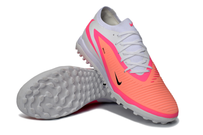 Men's Nike Phantom 6 Low Elite TF Football Shoes - Pink/Vibrant Neon/Soft White