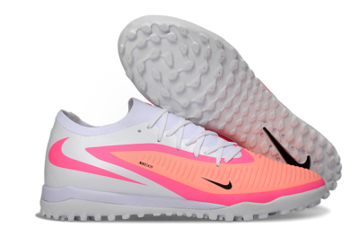 Men's Nike Phantom 6 Low Elite TF Football Shoes - Pink/Vibrant Neon/Soft White